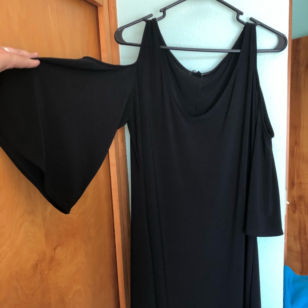 Bell sleeve little black dress! NEVER WORN
